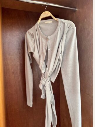 Tie Waist Cardigan Top